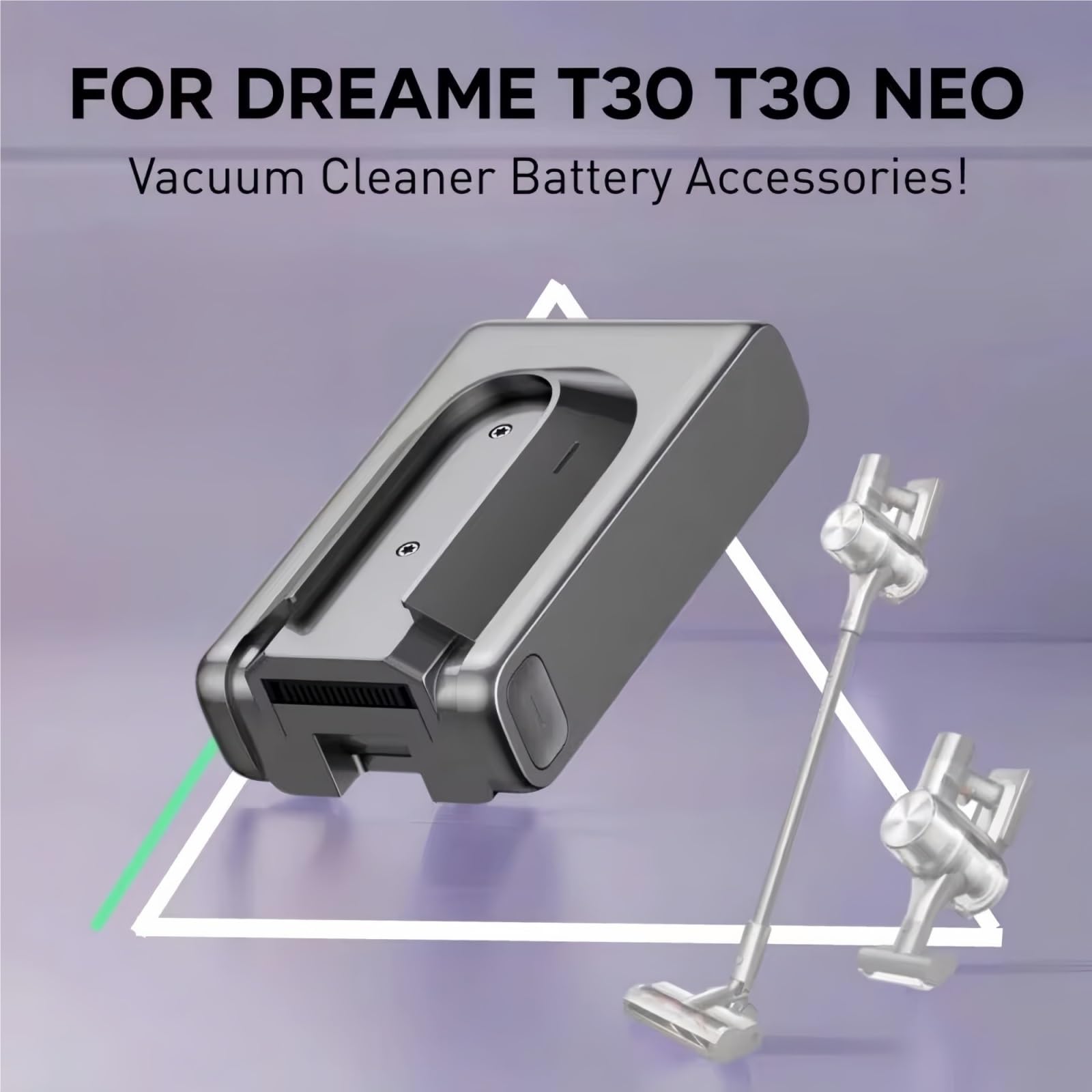 29.6V 3.0/4.0/5.0/6.0AH Compatibile con Dreame T30 R20 Batteria Ricaricabile Rimovibile di Backup per Aspirapolvere Cordless Batteria per Aspirapolvere Cordless(3000mAh)