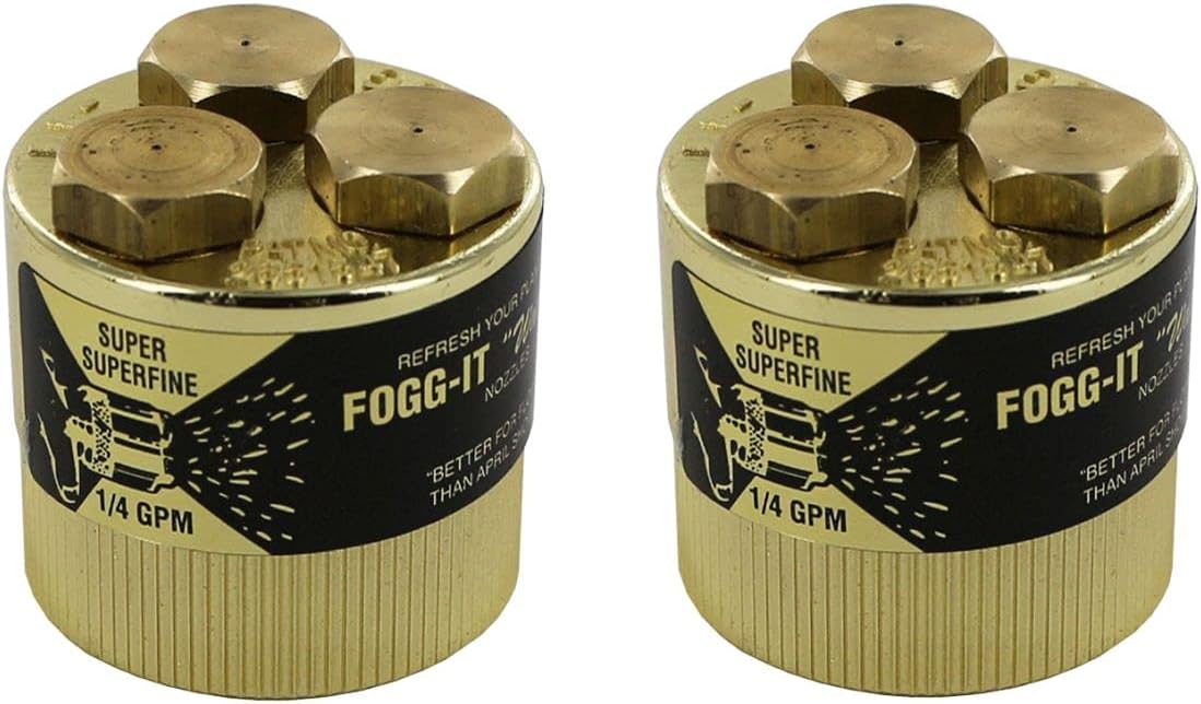 Fogg It Misting Watering Nozzle 1/4 GPM - Super SuperFine Volume (Pack of 6)