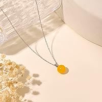 Vista 91 de Natural Jade Necklace for Women Sterling Silver Adjustable Handmade Green Jade Pendant Necklaces Healing Crystal Necklace Good Luck Gift for Her