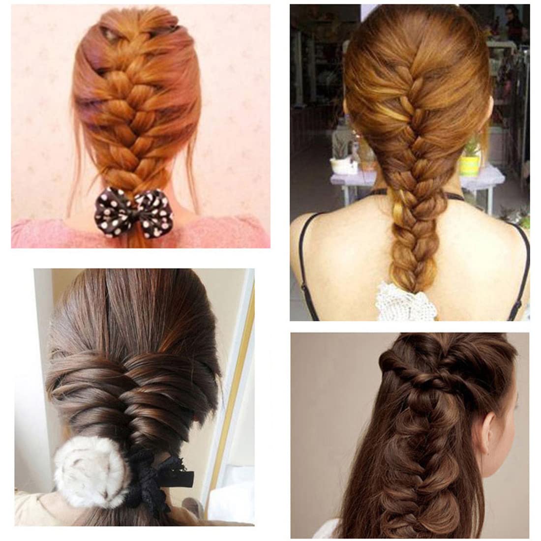 Capelli Strumento per Intrecciare, 4PCS Twist Curler Donut Strumenti, Kit per Intrecciare i Capelli Delle Donne, Accessori per Intrecciare la Treccia DIY per Donna Ragazza