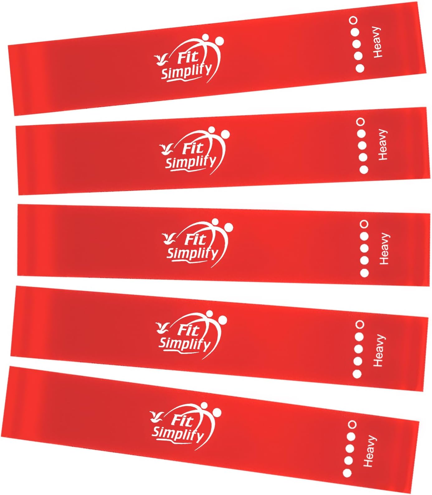 Exercise Resistance Loop Bands, Set of 5