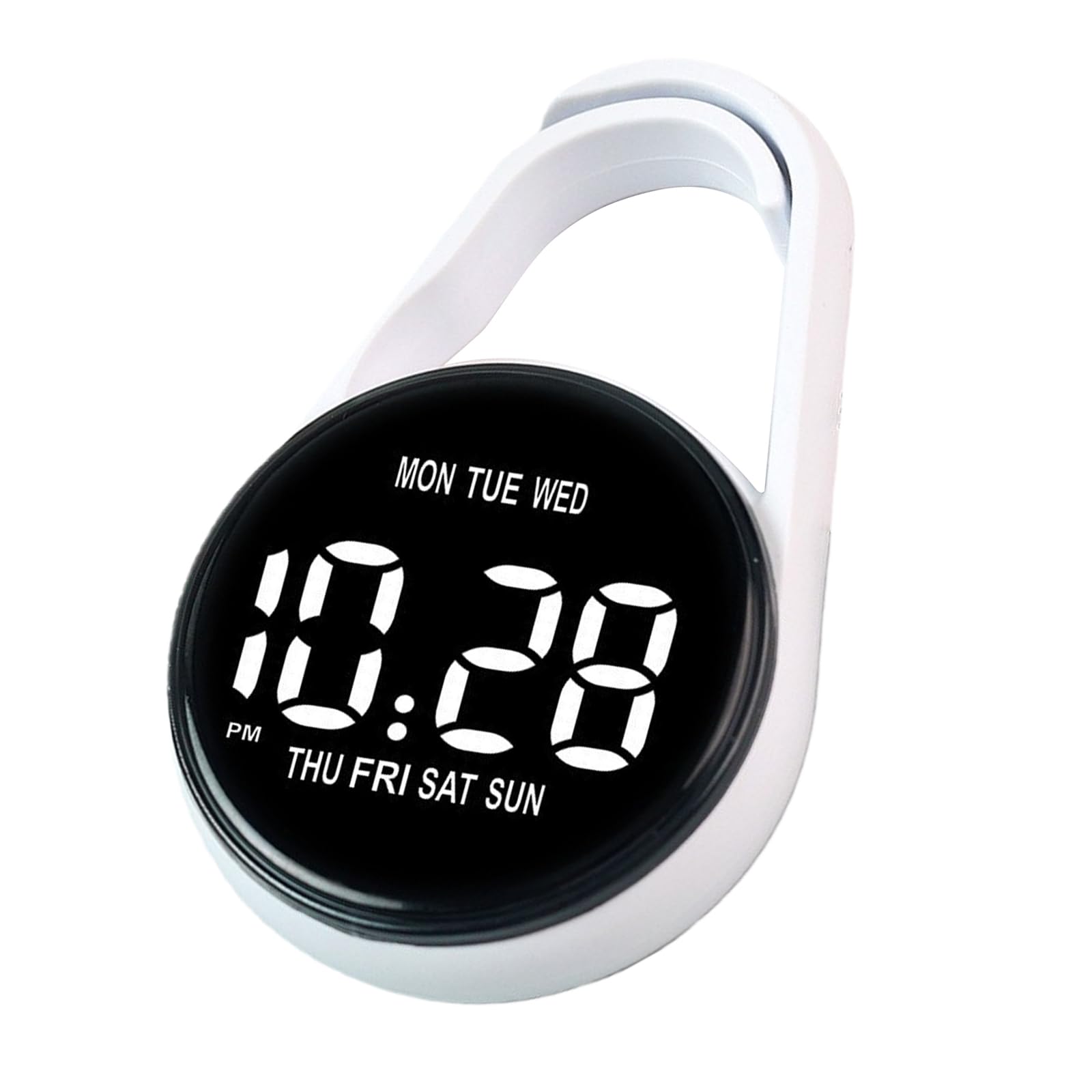 Tsophreniq Touch Control Digital Pocket Watch Keychain Clip for Students Accurate Time LED Display Electronic Clock Accessories Pocket Watch