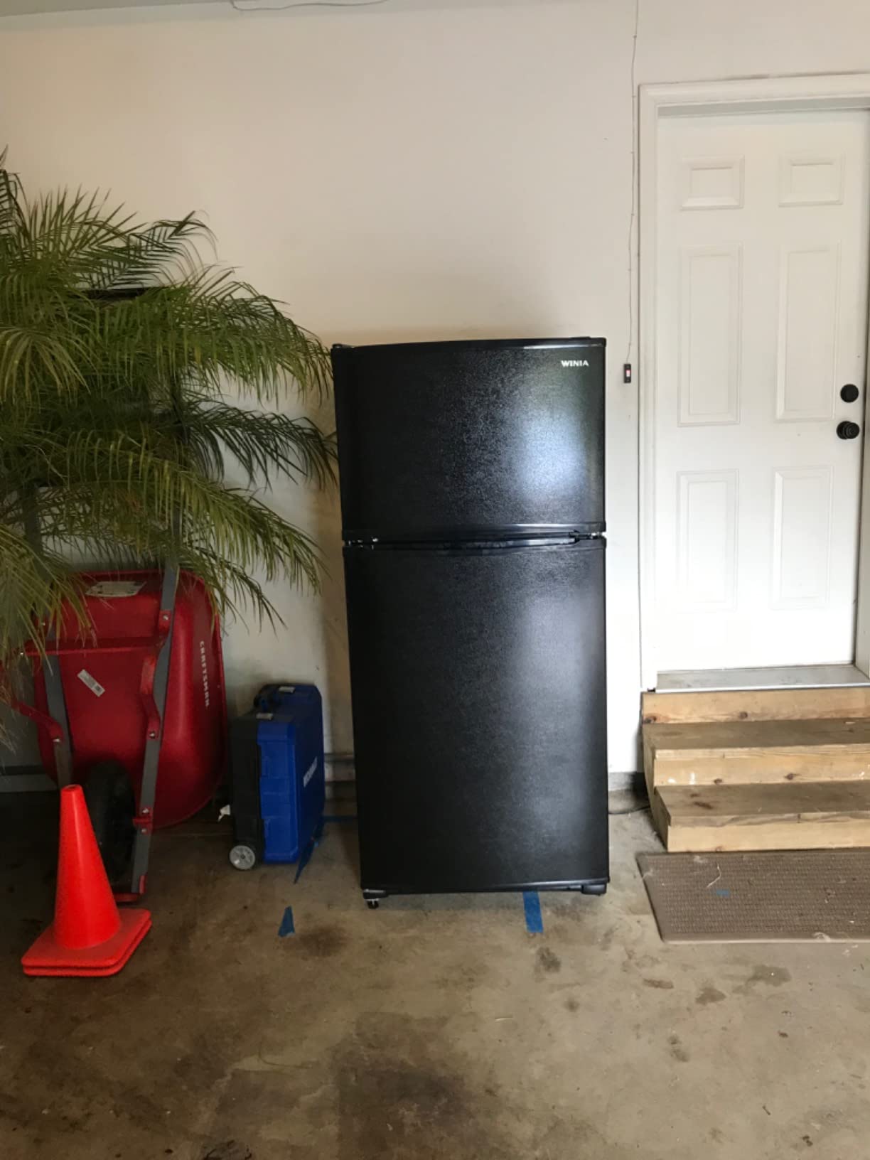 58/mo Finance Winia WTE18HSBCD 18 Cu. Ft. Top Mount Refrigerator Ice Maker Ready Black