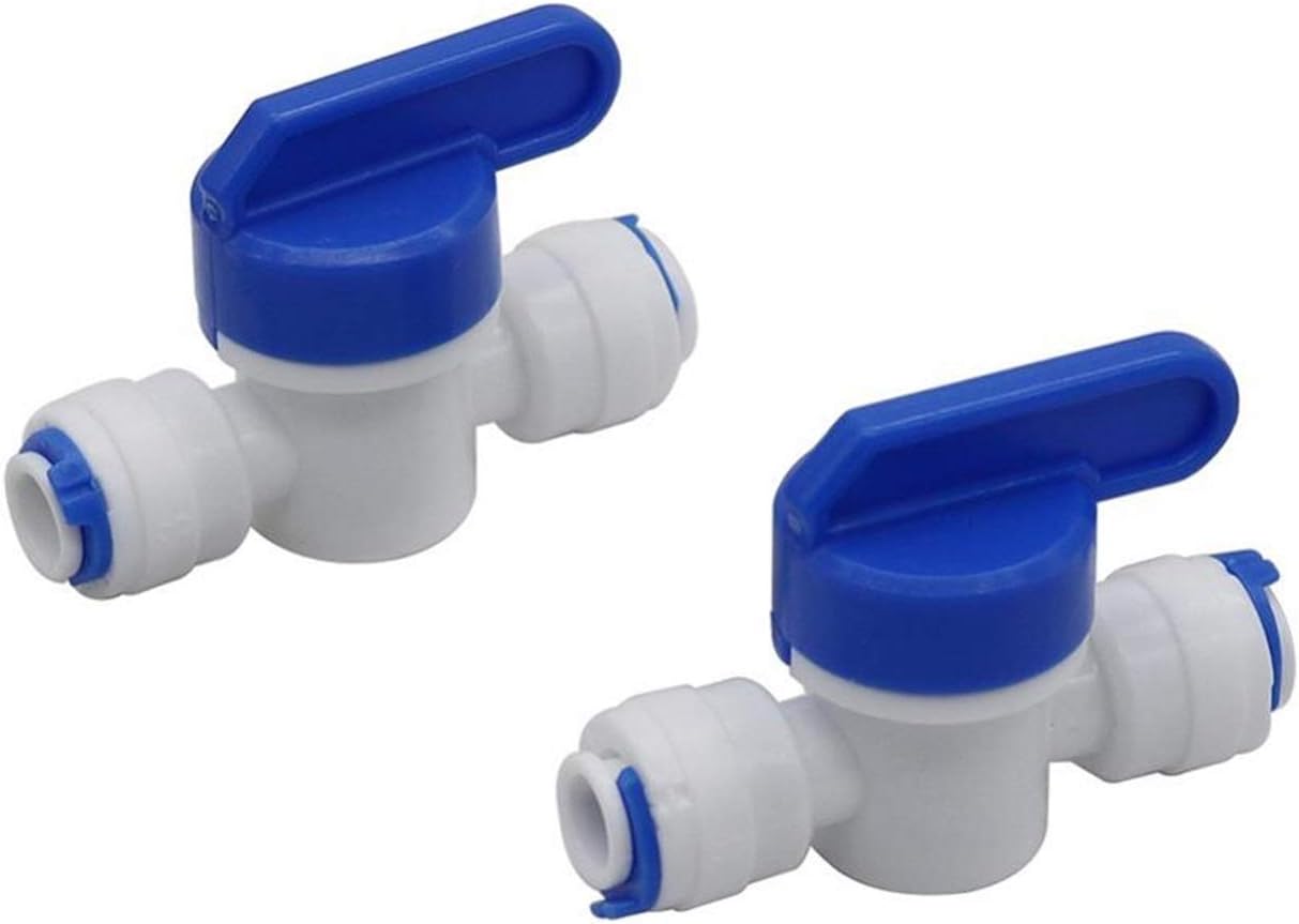 Utility Hose Butt Kitchen Garden Hose Ro Straight 1/4" Outer Diameter Hose Quick Connect Pipe Control Fittings Plastic Water Ball Valve Reverse Osmosis Aquarium Fittings