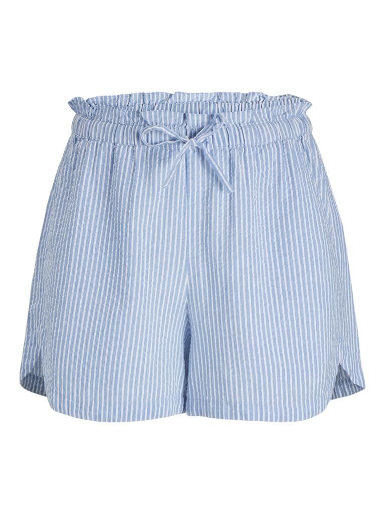 Jjxx Girls Little Boy Blue/Detail:stripe Jack&Jones Jxwindy Seersucker Hw Shorts Wvn Sn, L