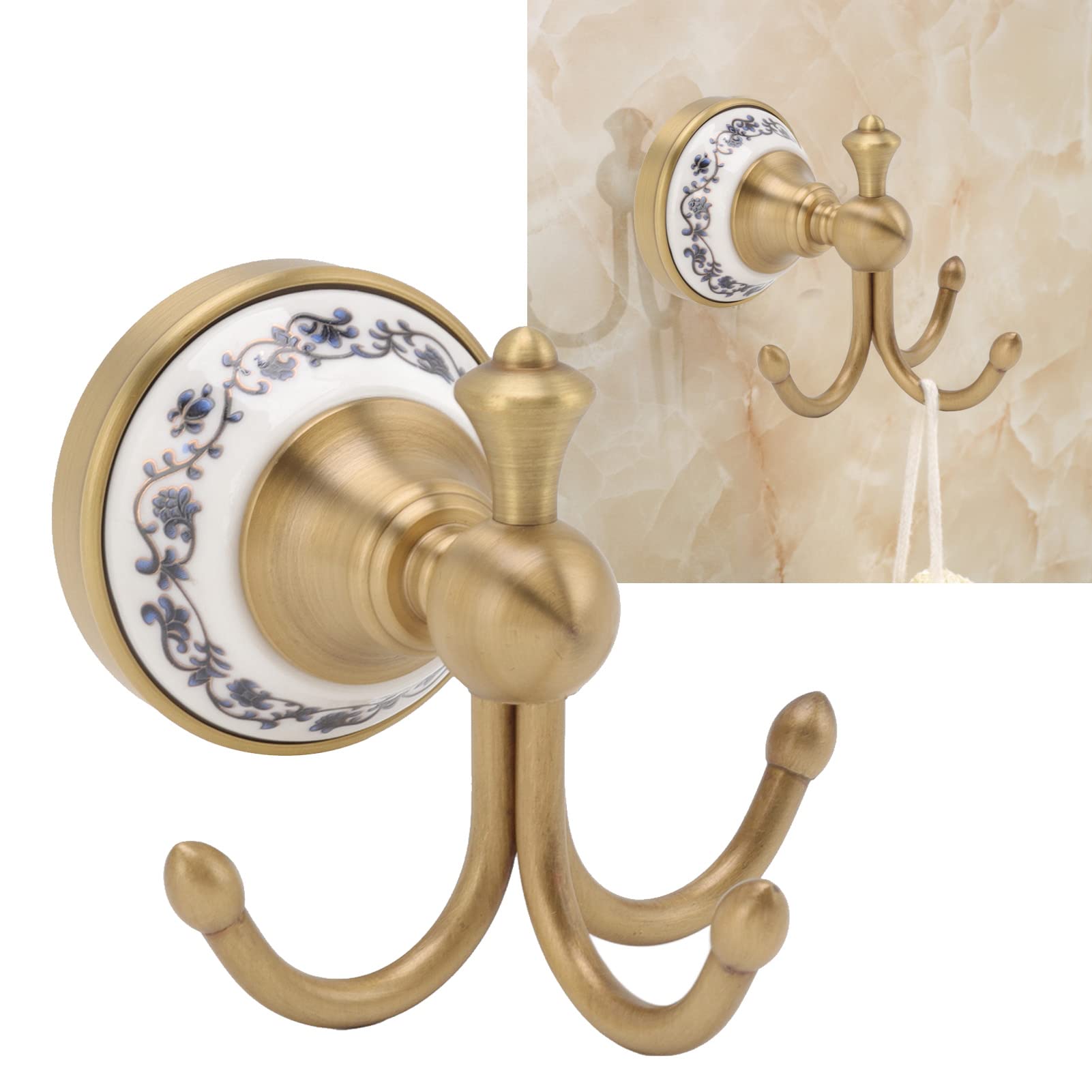 Ganchos para Toallas para Baños, Hermosa Elegancia Decorativa, Resistente Soporte para Ganchos para Batas, Sensación Suave y Rendimiento Estable, Ganchos de Cocina Montados en la Pared para Baños