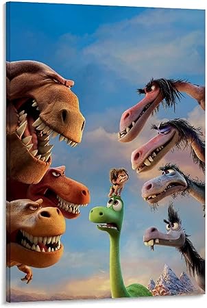 Amazon Co Jp 映画アニメの恐竜の背景ポスター キャンバスポスター寝室の装飾スポーツ風景オフィスルームの装飾ギフト キャンバスポスター壁アートの装飾リビングルームの寝室の装飾のための絵画の印刷x30inch 50x75cm ホーム キッチン