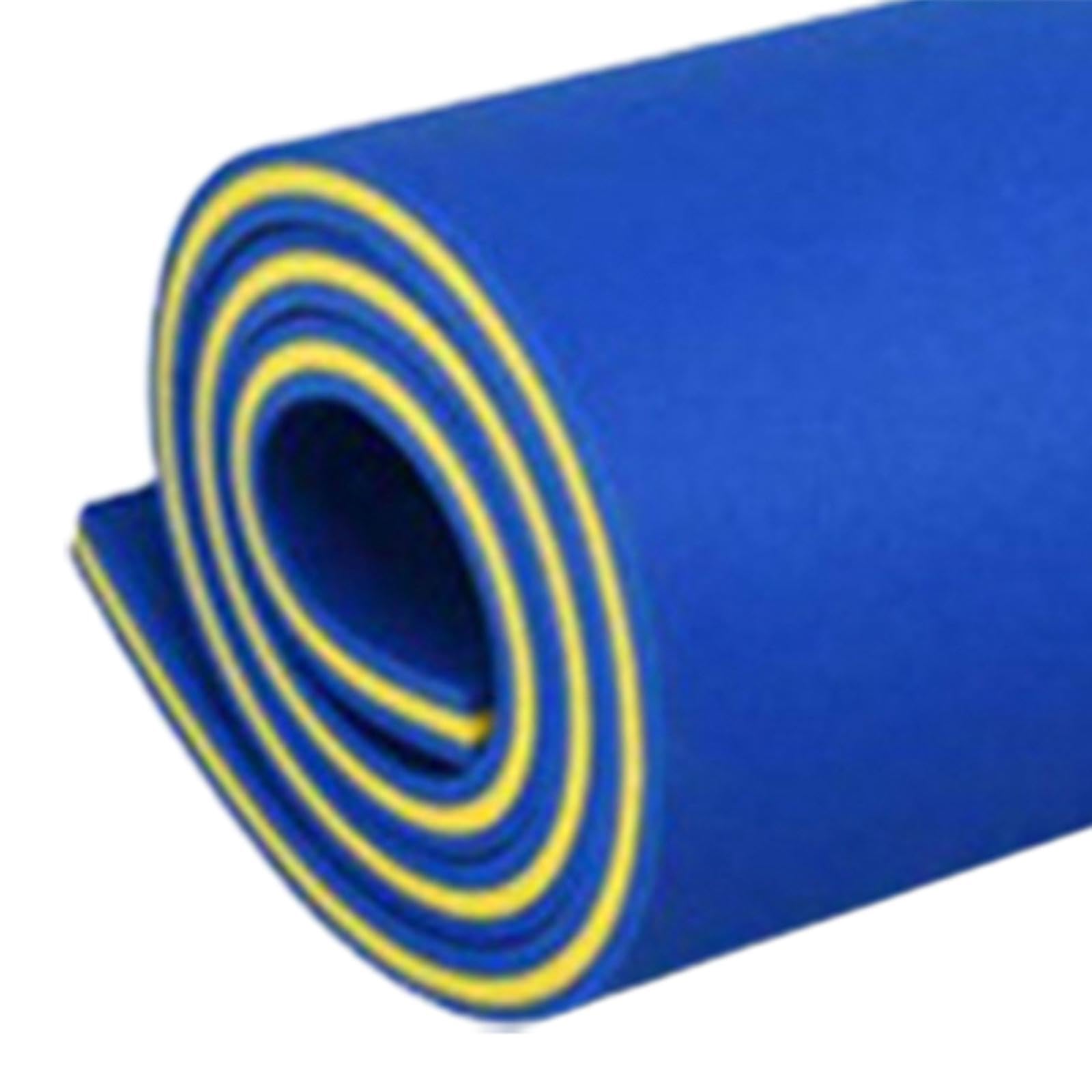 Schwimmende Matte Wasser Floating Pad Pool Raft Mat XPE Material Leicht zu Reinigen Und Transportieren für Sommer Surfen Wasserpark Urlaub Freizeit, Blau Gelb Blau