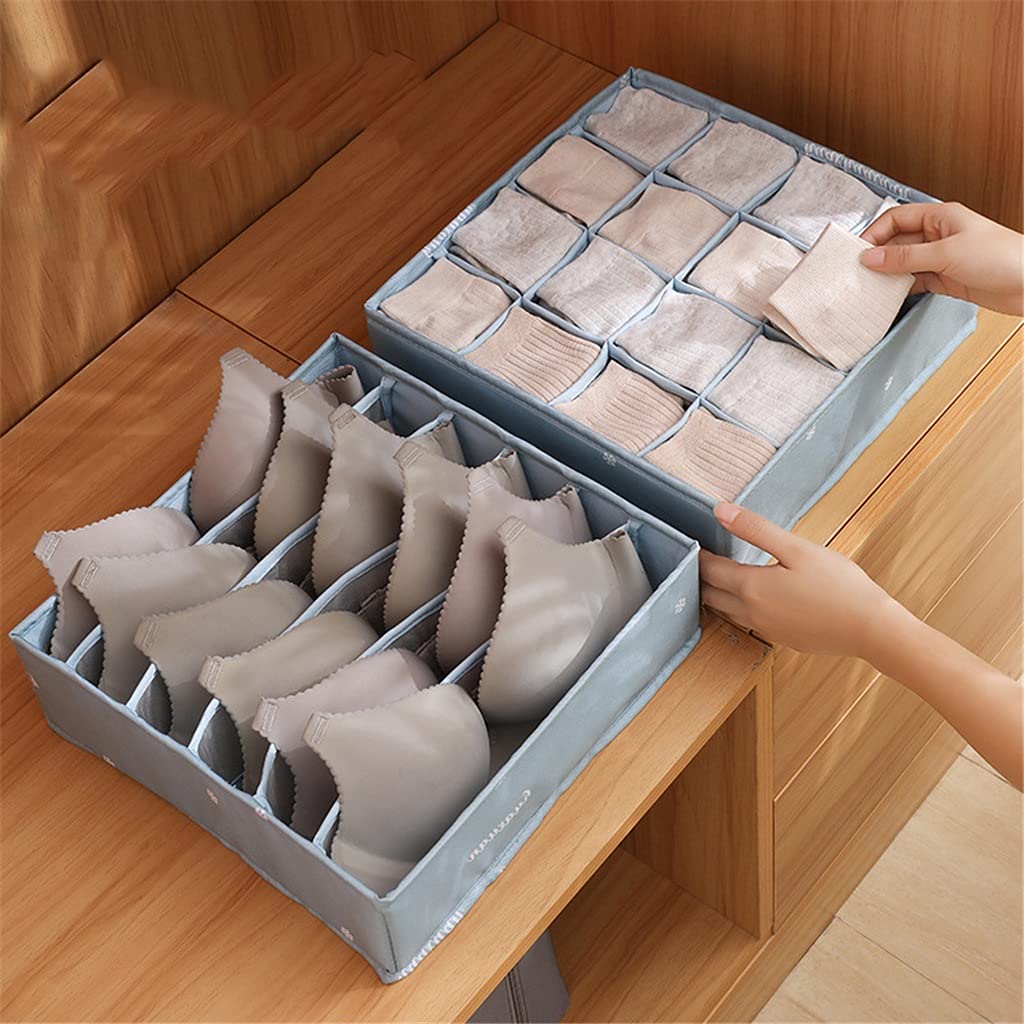 Organizador de cajones para Ropa Interior, Caja de Almacenamiento de Calcetines, Sujetadores, Armario de Ropa