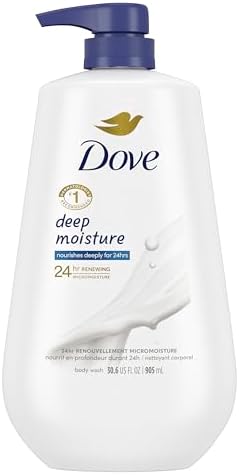 Dove Body Wash with Pump Deep Moisture For Dry Skin Moisturizing Skin Cleanser with 24hr Renewing MicroMoistur