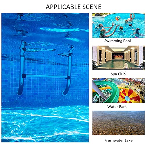 Escalera para piscina 3 peldaños acero inoxidable antideslizante miniatura 2