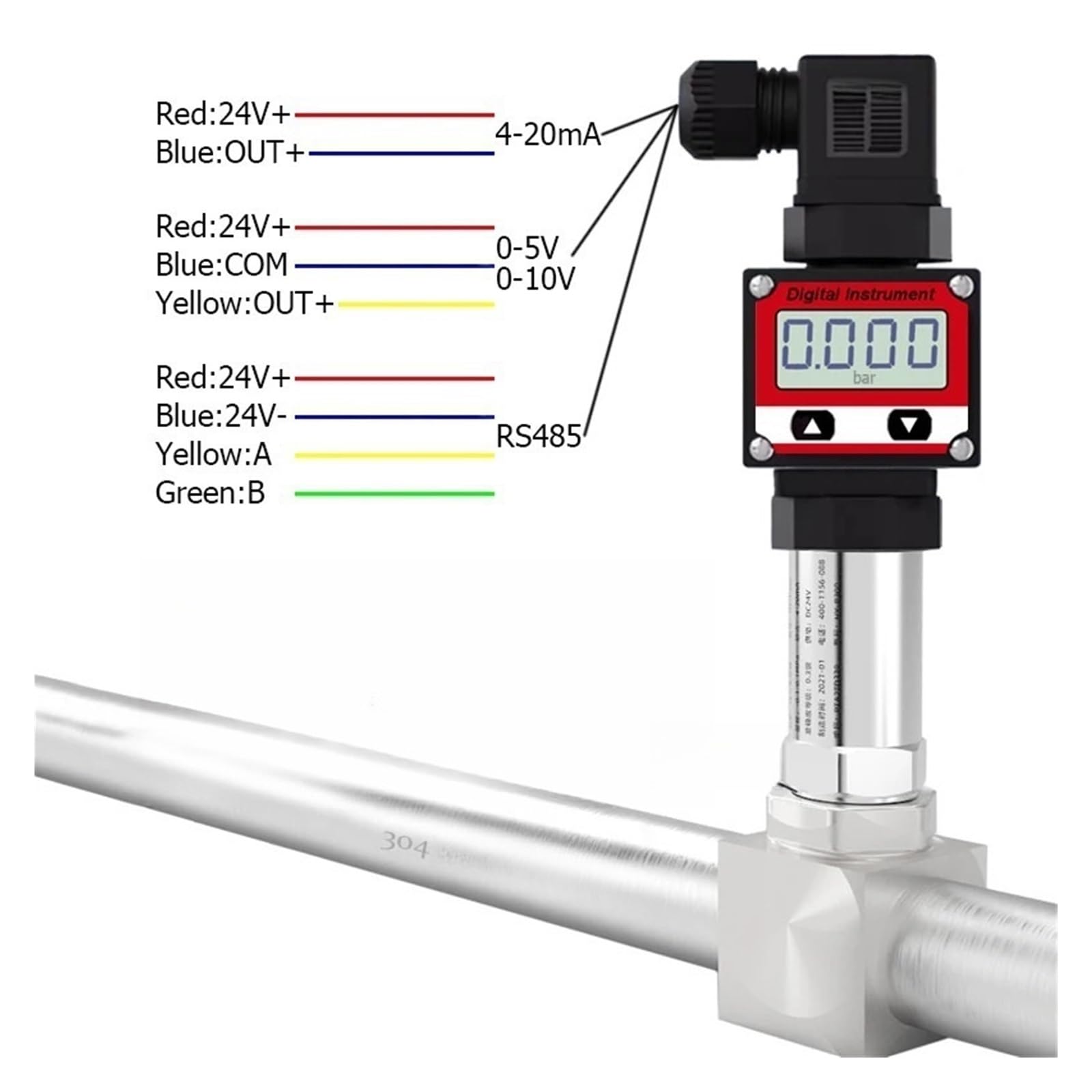 Honeywell, Inc. C6097A1095 Pressure Switch, 0.4 to 5 in. w.c.