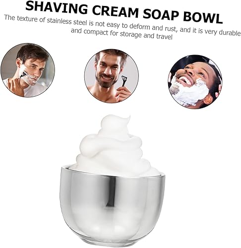 Miniatura 2 de Beaupretty Tazón de jabón de afeitar, tazón de burbujas de afeitar, cuenco de espuma para jabón para hombre, tazón de espuma para afeitar, taza de