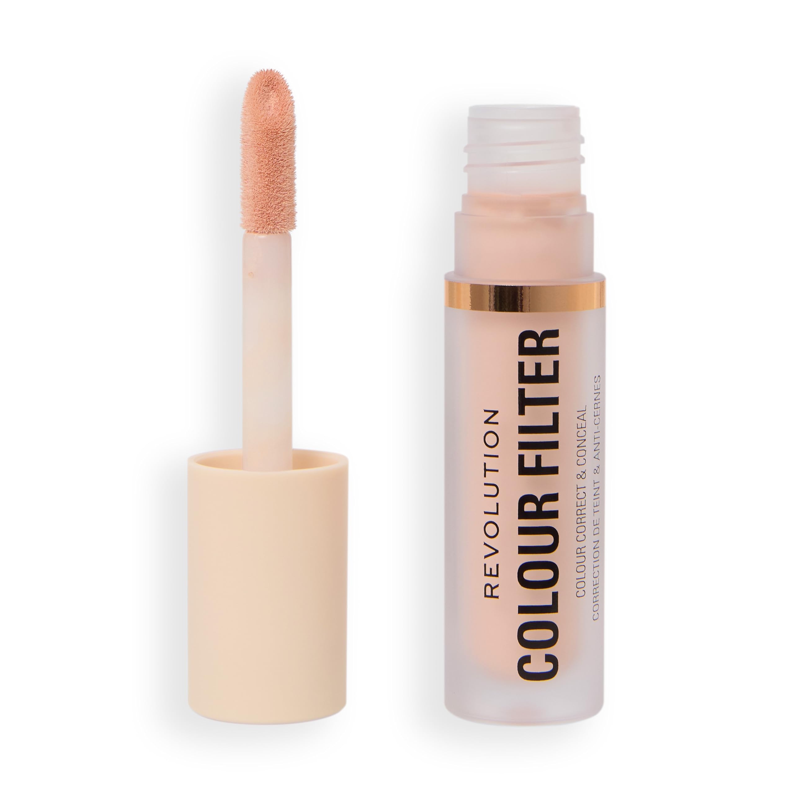 Revolution Colour Filter Correcting Concealer, Buildable Full Coverage Makeup, Soft Matte Finish, Long-Lasting, Vegan & Cruelty-Free, Rose, 4g