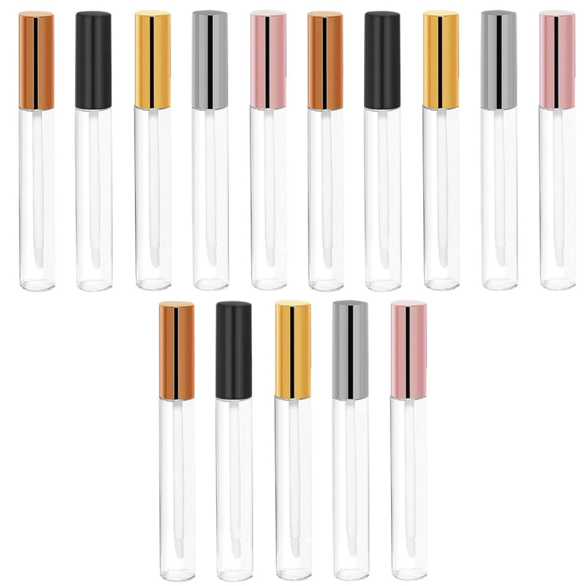 30 Piezas Tubo de Brillo de Labios de 10ml ABS para DIY y Viaje