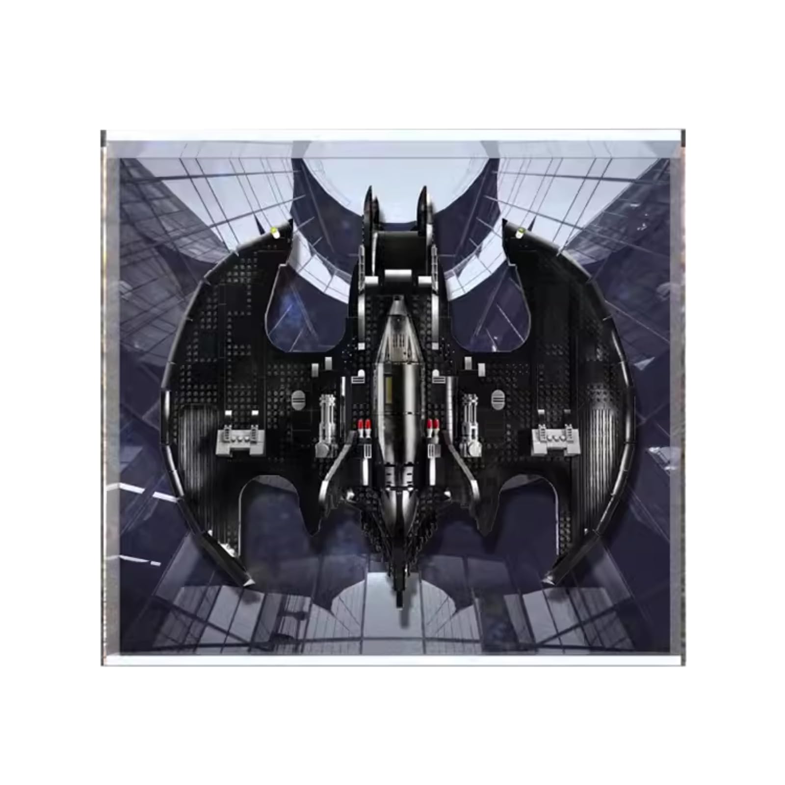 Pudełko ekspozycyjne z figurkami do LEGO 76161 do Batw-ing 1989 Akrylowa pyłoszczelna przezroczysta niestandardowa gablota (bez modelu) (naścienna A (58x52x11cm))