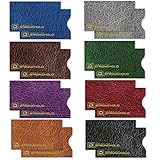 ID Stronghold - RFID Blocking Sleeves - Passport and Credit Card Protector Sleeves - Identity Theft Protection (Leather Look - 16 Pack)
