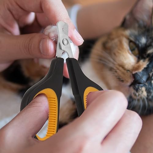 Miniatura 6 de Cortaúñas para gatos, cortaúñas para perros, recortadores de uñas de garra de gato, profesional, ergonómico, antideslizante, herramienta de aseo de
