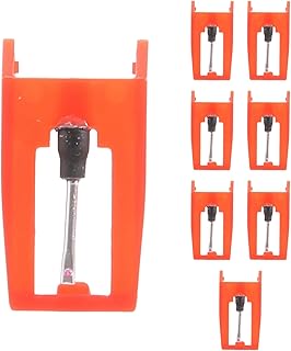 Wisyurt 8 agujas de repuesto para tocadiscos, color rubí, para tocadiscos de vinilo