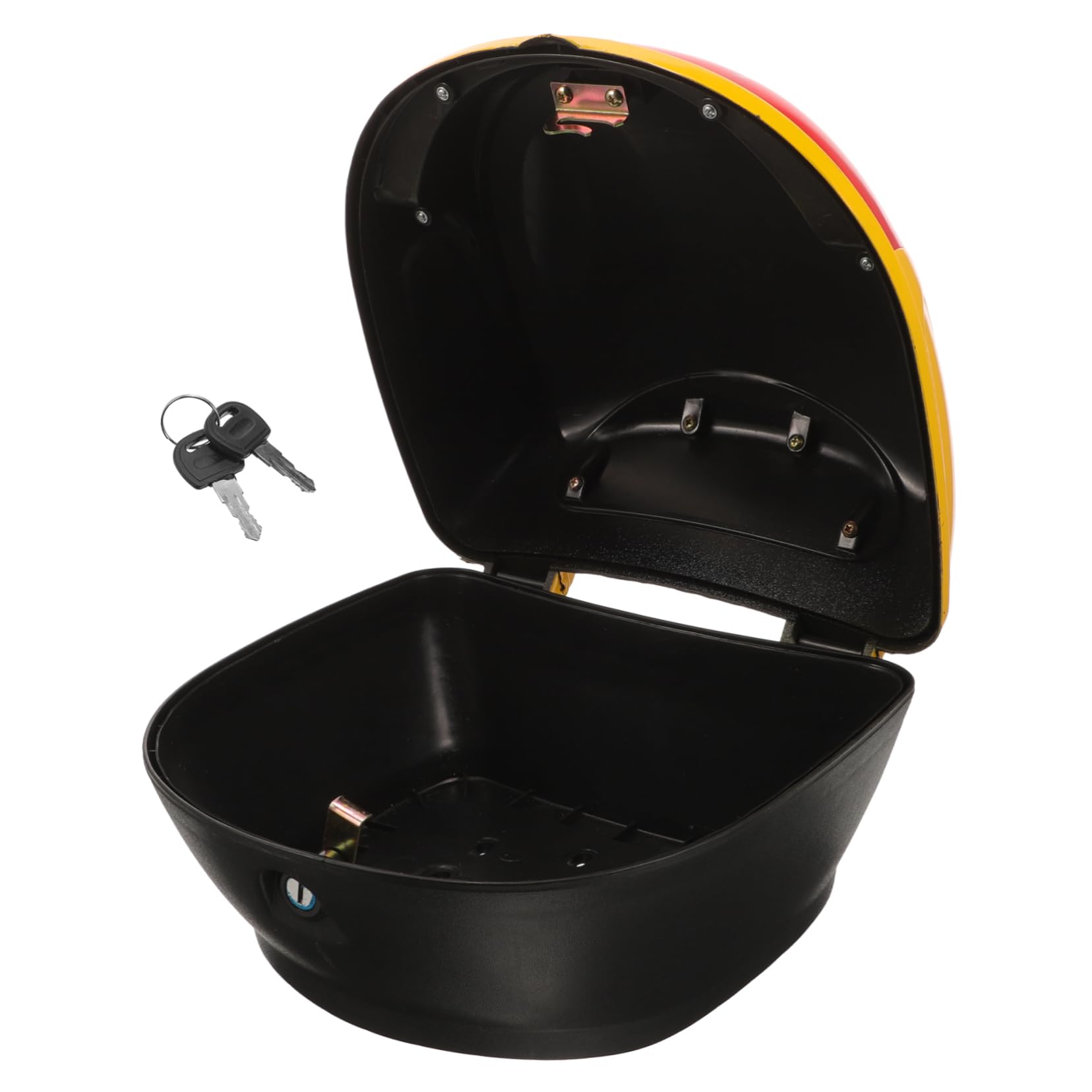 Coffre de rangement arrière pour scooter petit format noir pratique - 8