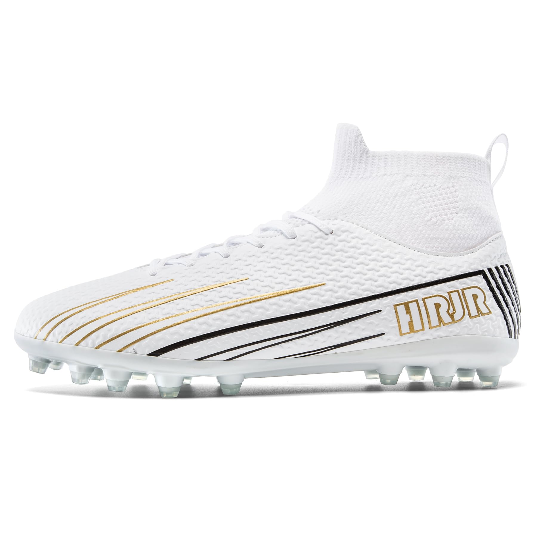Unisex-Child Soccer Cleats High-Top Football Cleats Lightweight Training Soccer Shoes — view 3