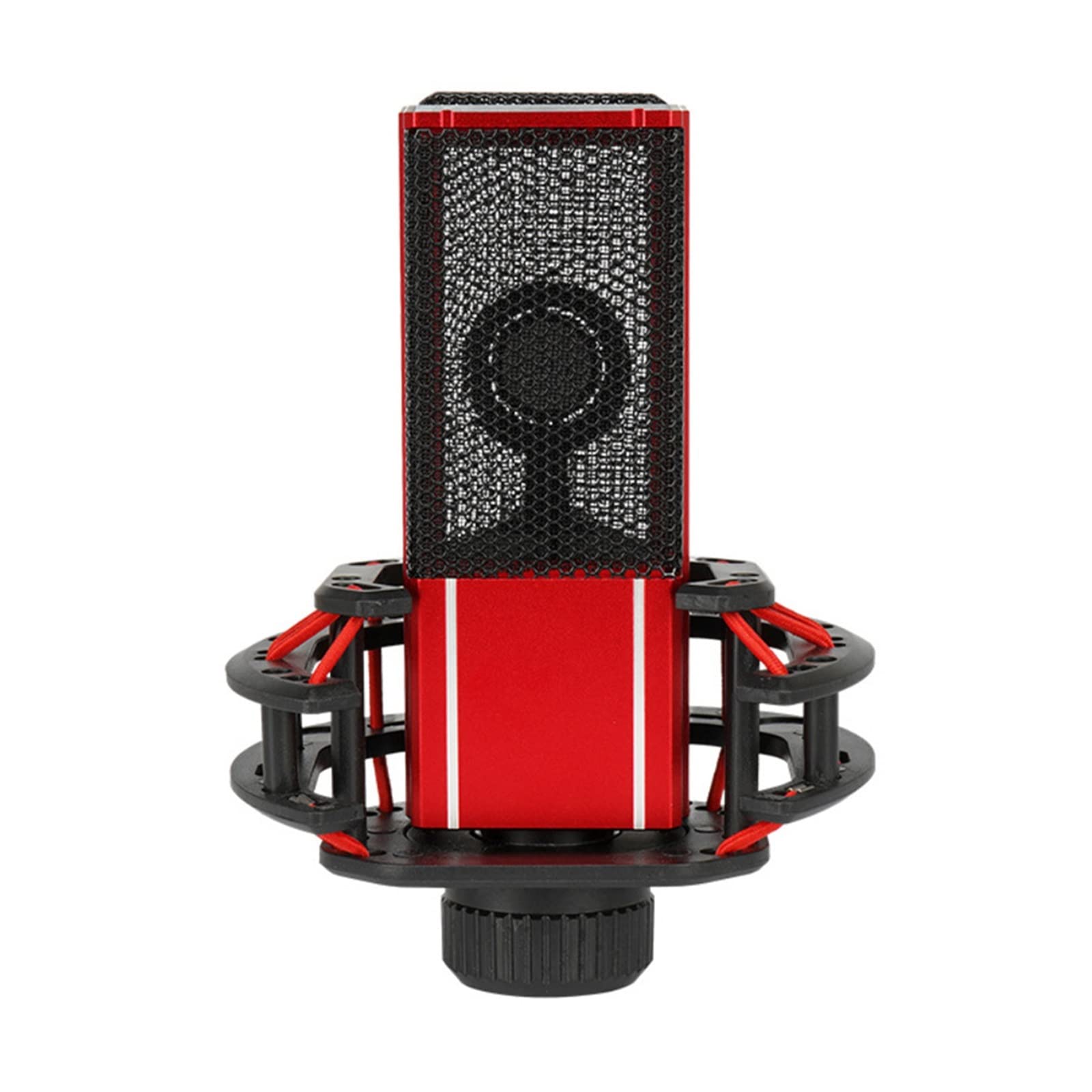 Microphone à condensateur rouge pour éliminer les bruits de fond sur PC, Skype et YouTube