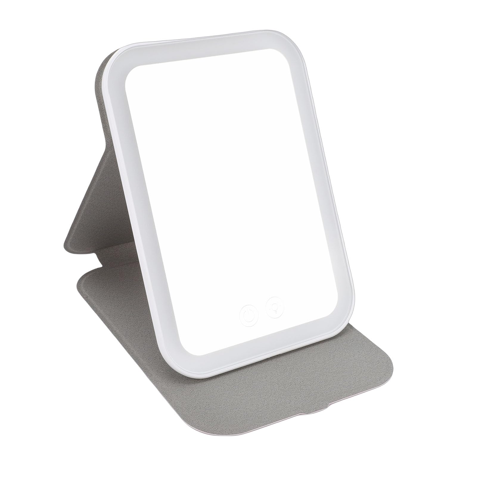 Miroir de voyage rechargeable USB à éclairage studio intégré rose