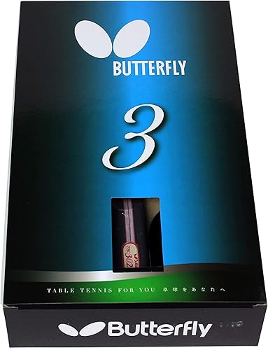 Butterfly B302FL Shakehand - Raqueta de tenis de mesa Serie China Juego de raqueta y estuche con una combinación de goma suave y saliente