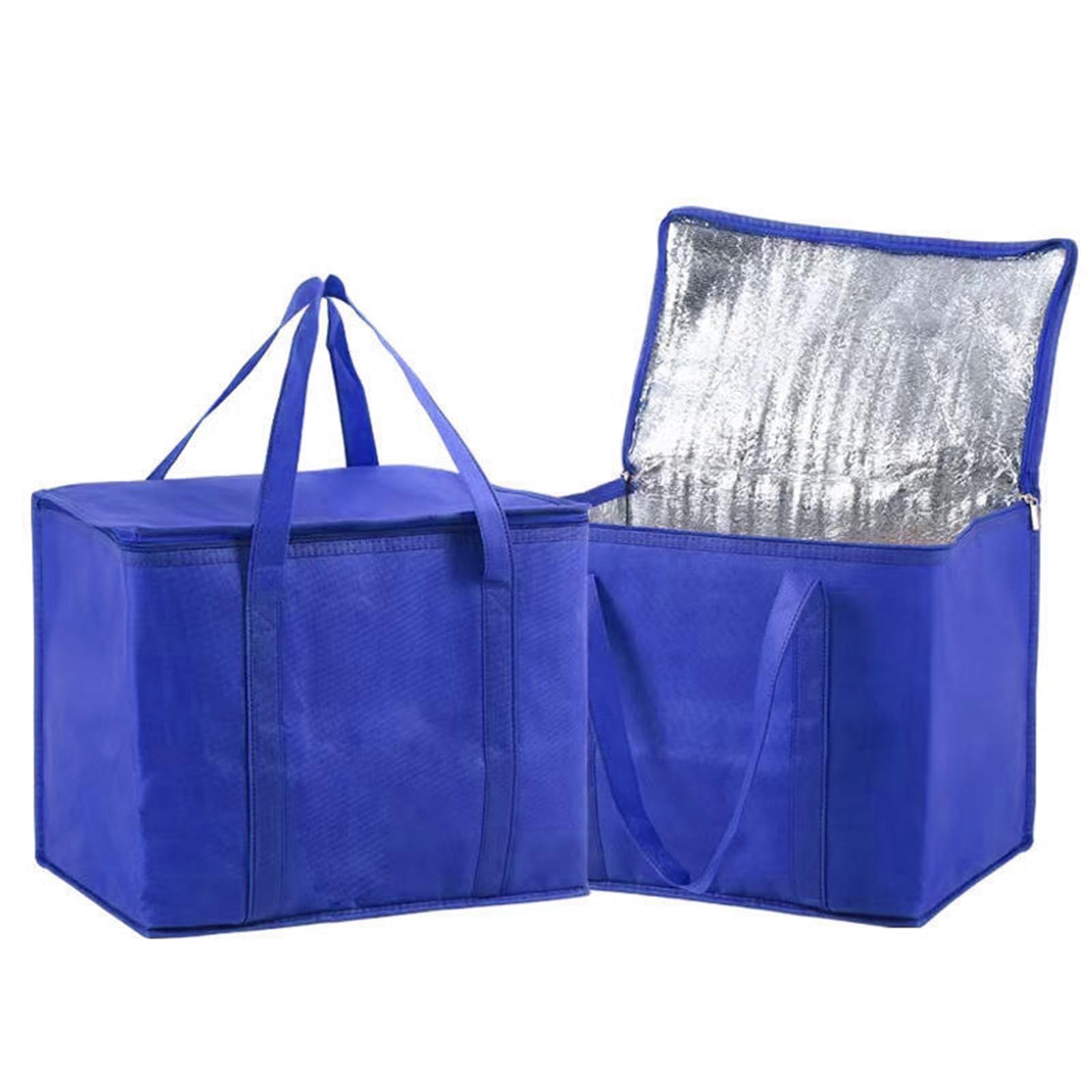 1 pz Borse for la spesa isolate pieghevoli Borsa termica morbida riutilizzabile for consegna di cibo da asporto calda e fredda leggera per Alimenti