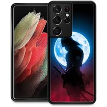 Compatible with Samsung Galaxy S21 Ultra Case,Japan Samurai Anti-Skid and Shockproof Protective Case for Men/Women,Soft Silicone Rubber+Hard Back Cover Compatible with Samsung Galaxy S21 Ultra