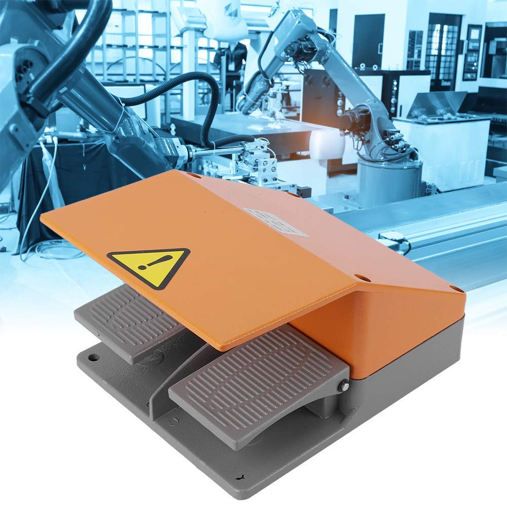 Interruptor de Pedal YDT1‑15 380VAC Controlador de Pedal Operado con el Pie Interruptores Eléctricos Duales para Máquina Eléctrica Kit de Pinzas de Alimentación
