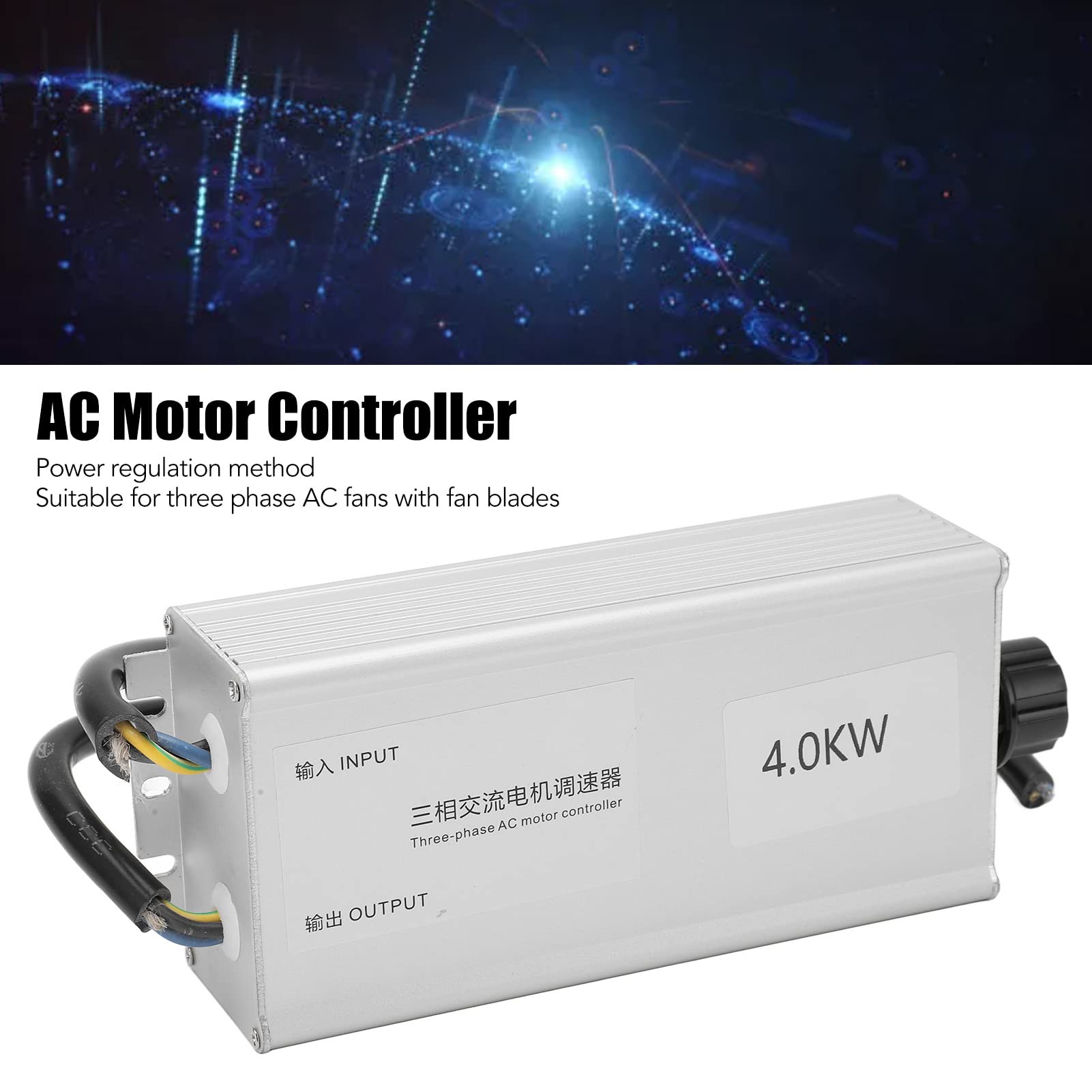 Stop aluminium 380 V 4KW AC 3 Faza Wysoka moc STEPLESS Control, kontroler silnika dla trzech fazowych wentylatorów