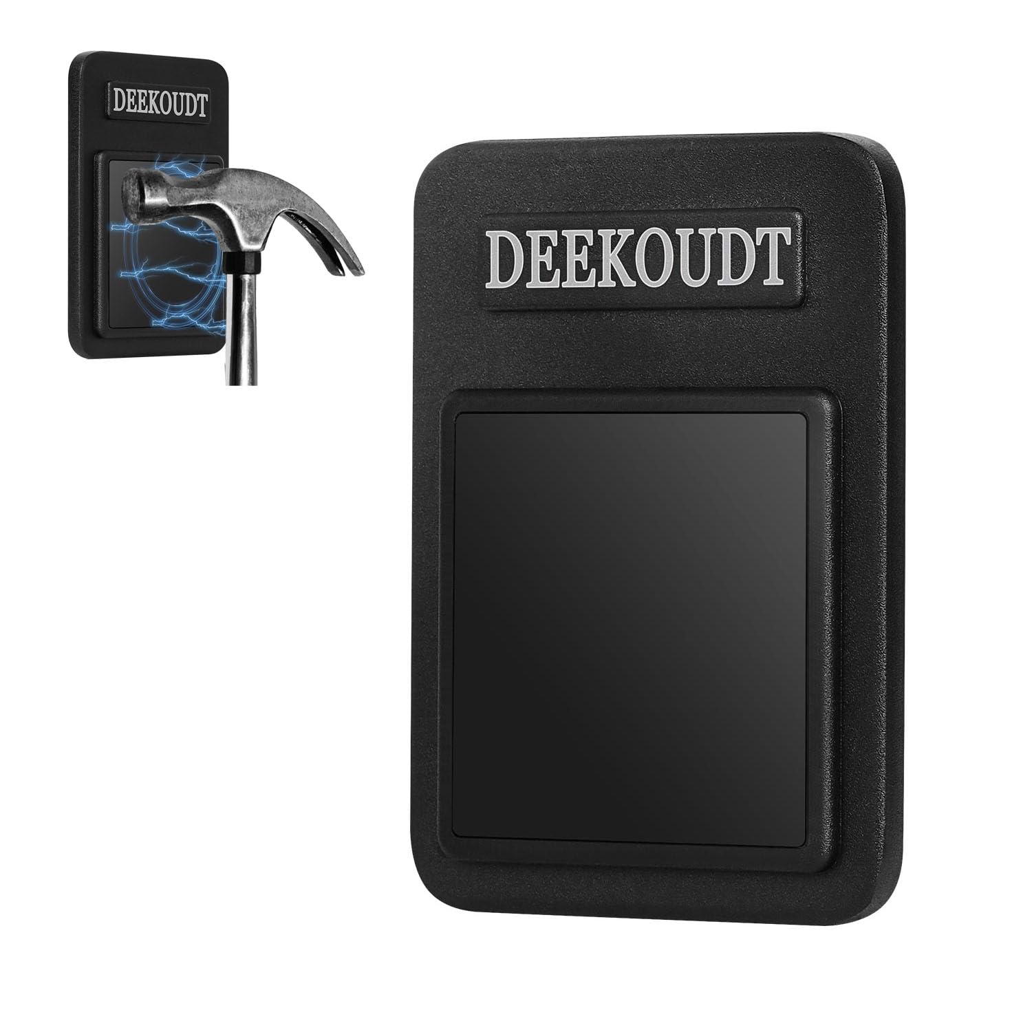 DEEKOUDT 1pcs Magnetic Belt Tool Holder, Heavy Duty Aluminum & Magnetic, 2.44in x 3.35in, Black, 2.44inch*3.35inch