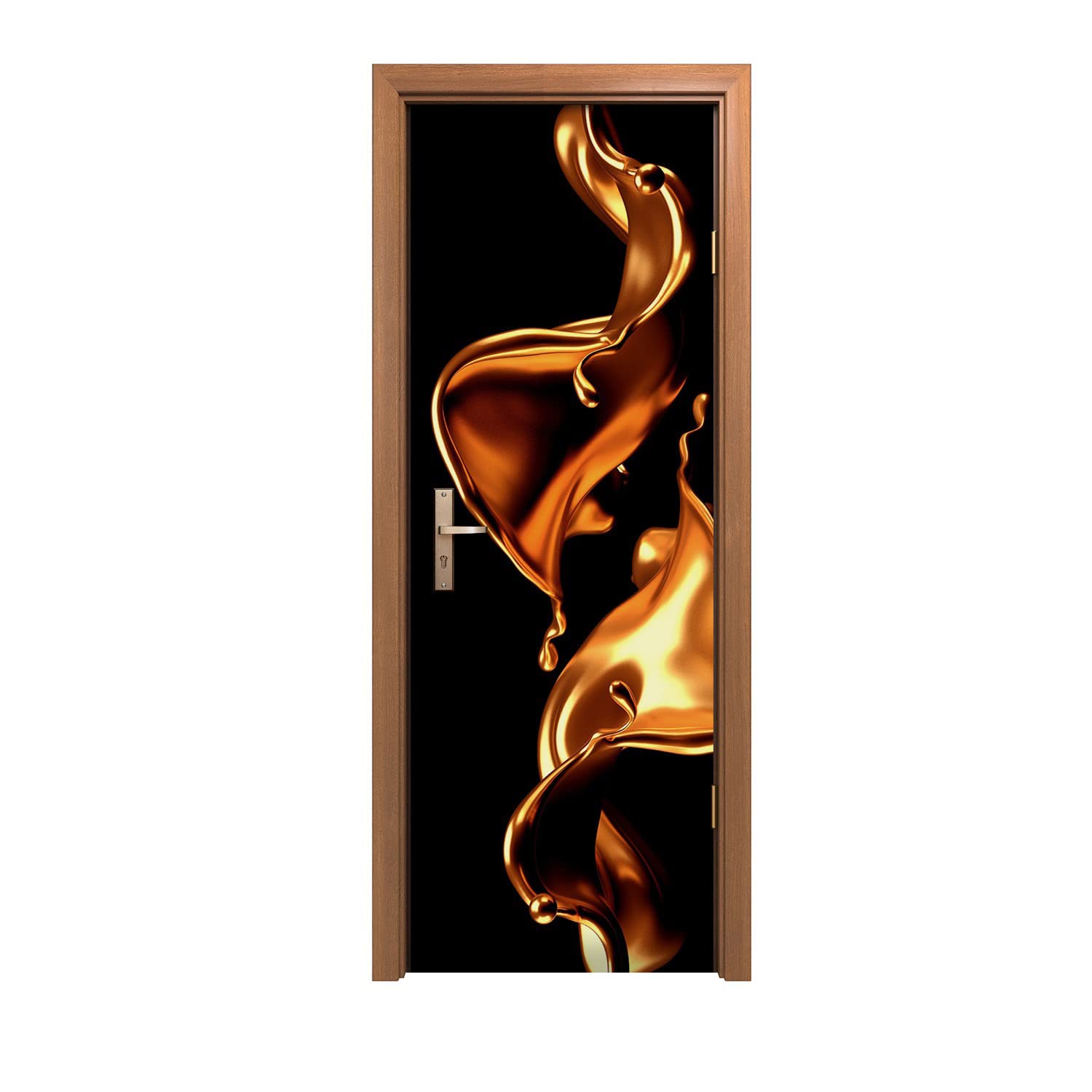 Autocollant de porte design d'intérieur café 70x200cm à haute définition visuelle