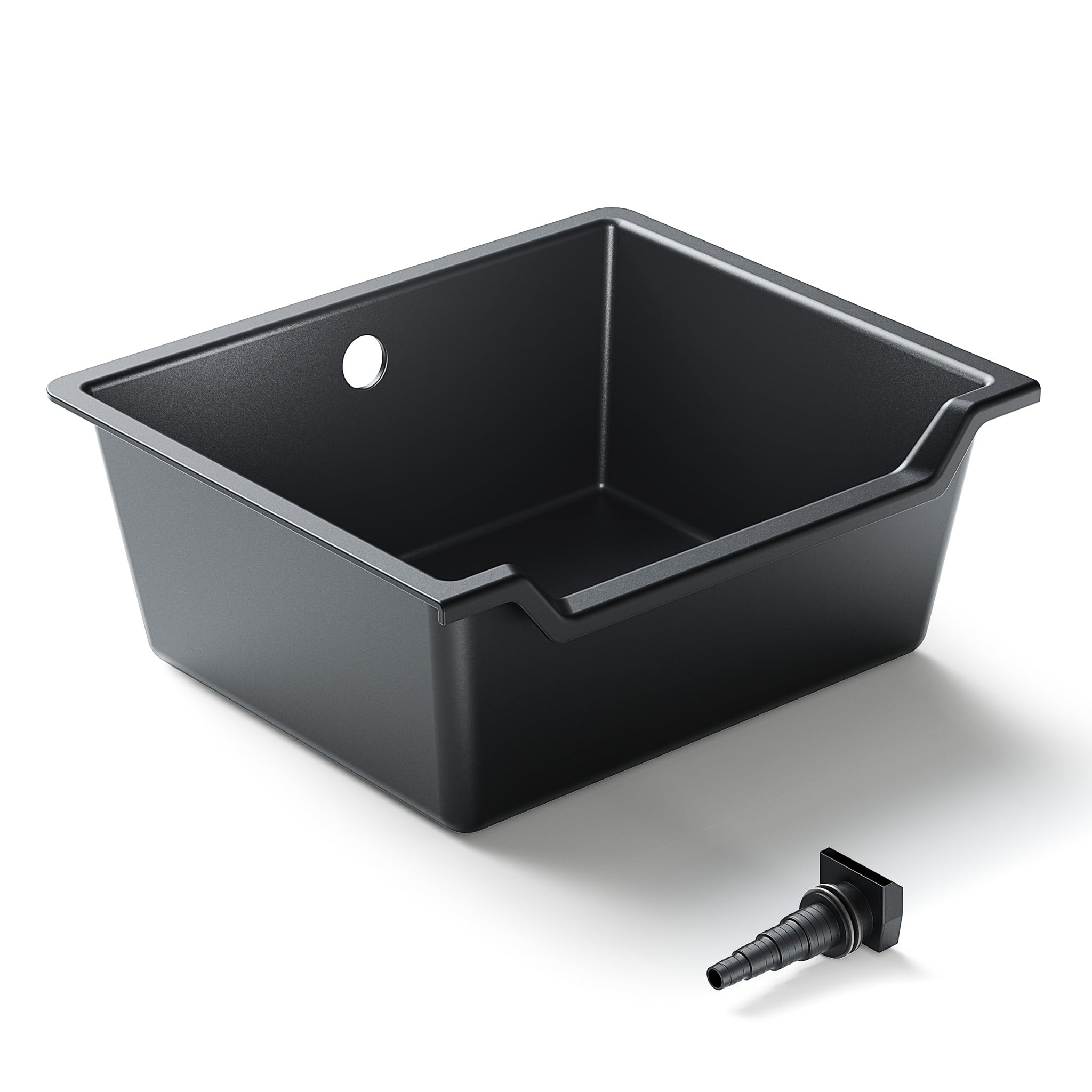 SunSun Bac pour Cascade ou Cours d’Eau en Matière Plastique renforcée de Fibre de Verre 60L