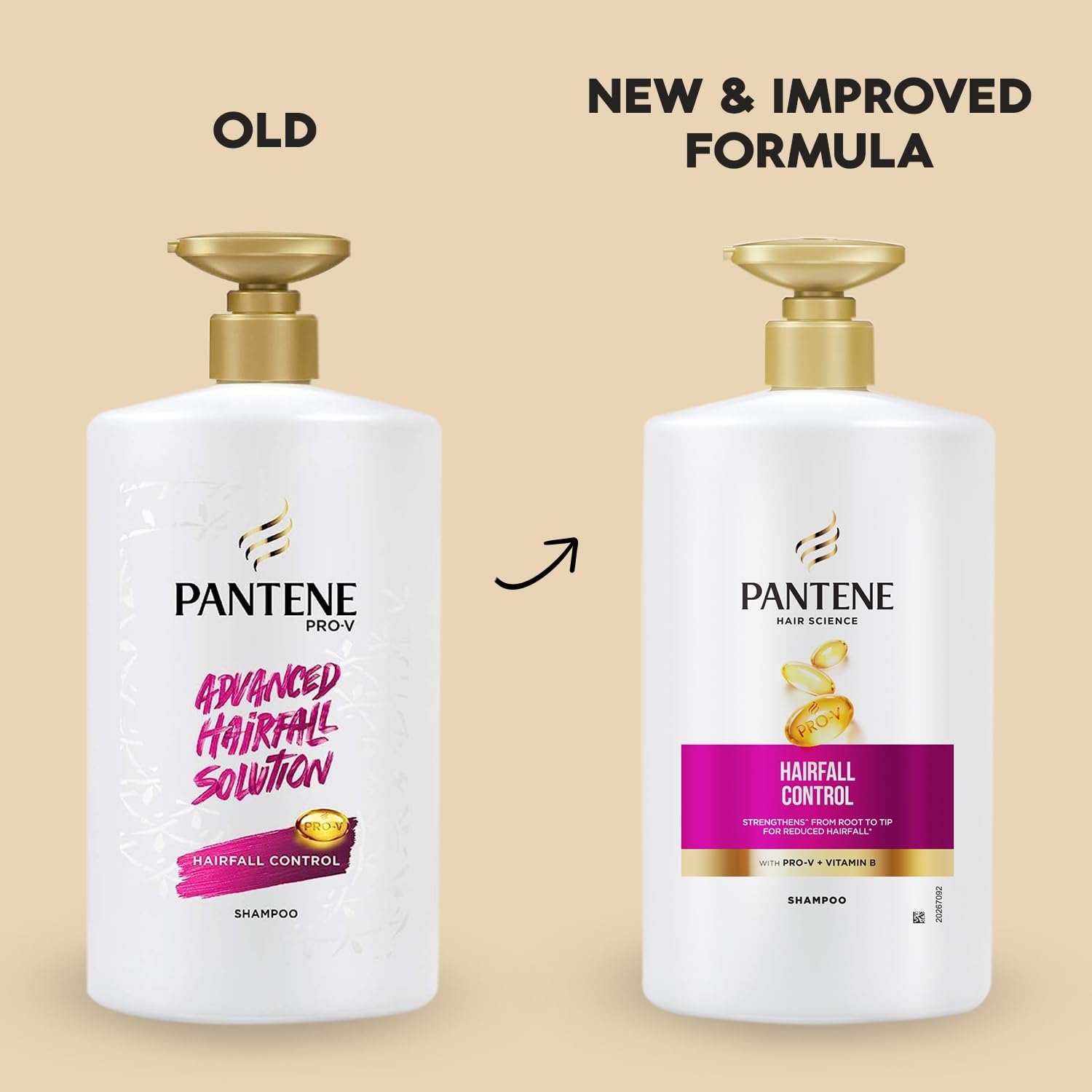 Pantene Advanced Hair Fall Solution Anti Hair Fall Shampoo, 1 L And Pantene Advanced Hair Fall Solution Anti Hair Fall Conditioner, 180 ml 1
