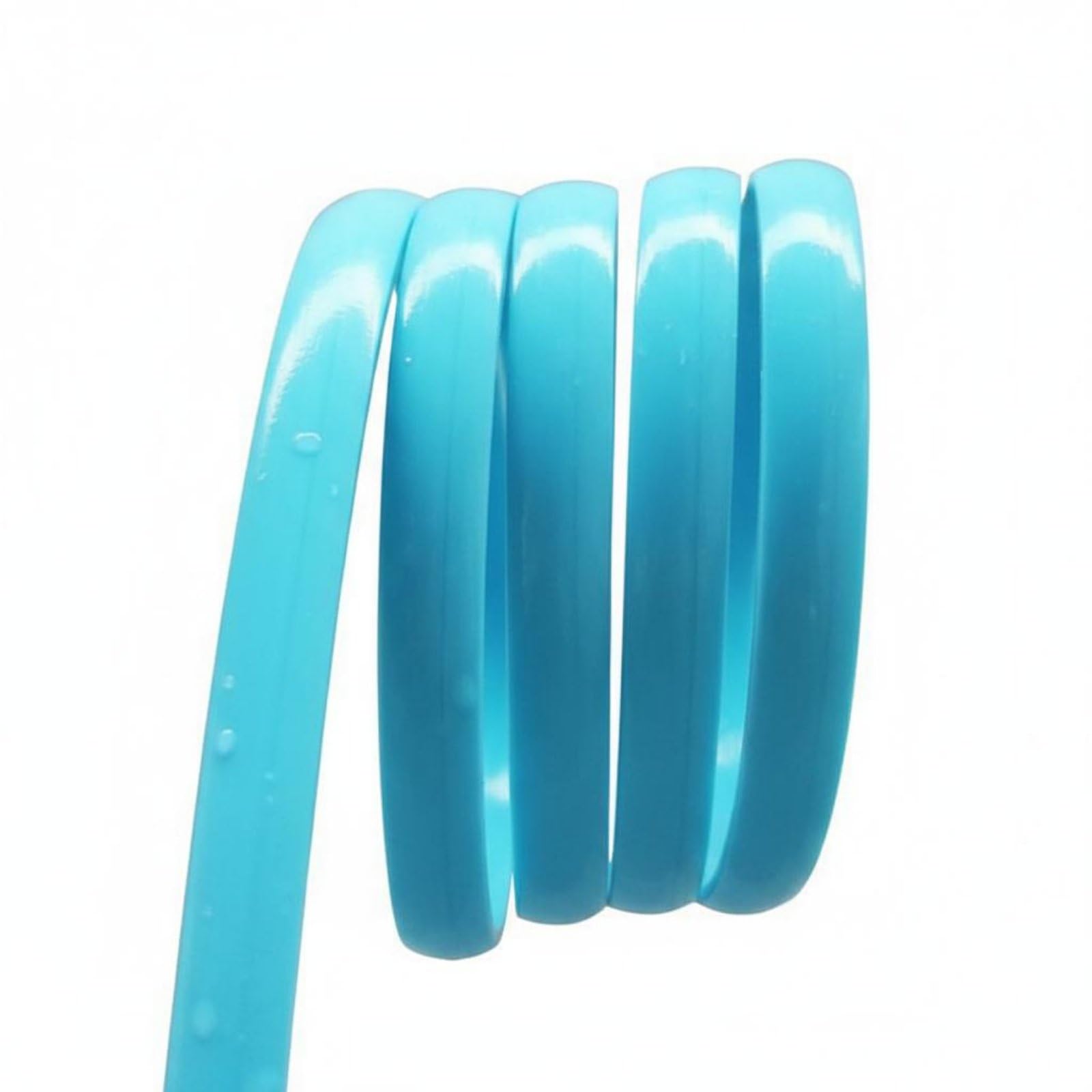 BNF® 230 G Easy to Clean ABSRattan Weaving Strip Long-Lasting Synthetic Wicker Repair Cane Waterproof Flat Material Resistant for DIY Enthusiasts, Balcony, Patio, Garden, Light Blue |-image-32