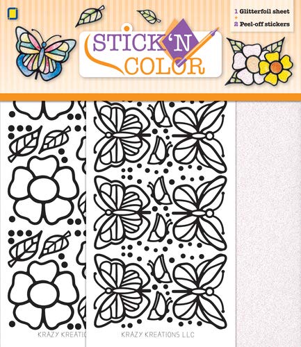 Stick 'n Color Butterflies and Flowers