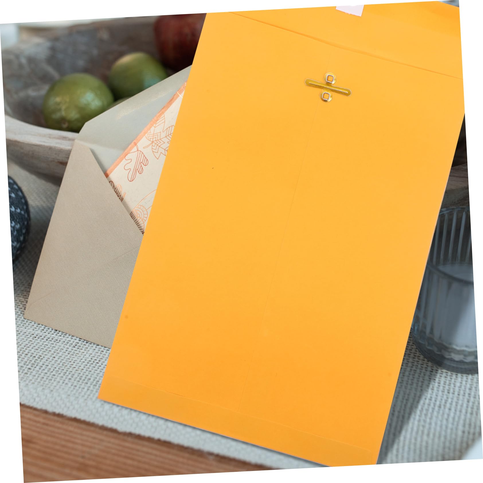 Buste Invito Kraft Oro 6x9 Pollici, 50 Pezzi Chiusura