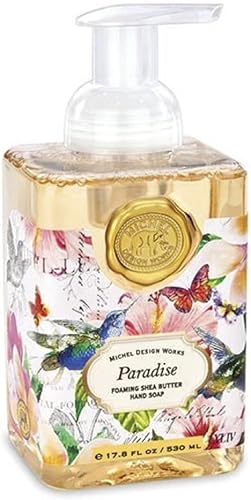 Michel Design Works Jabón líquido de manos, perfumado, hoja de tomate verde, Paradise, 1 Unidad