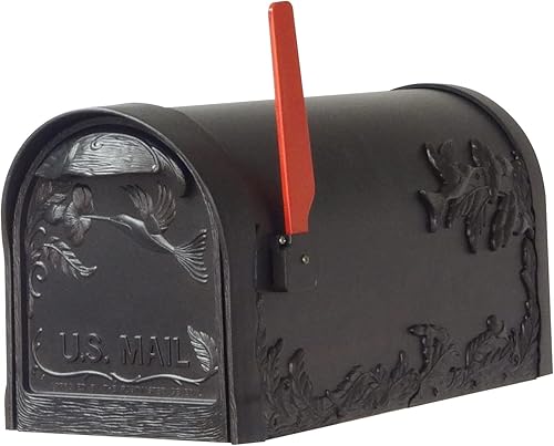 Vista 7 de Special Lite SCB-1005_SPK600-BLK - Buzón de colibrí con poste de aluminio, color negro