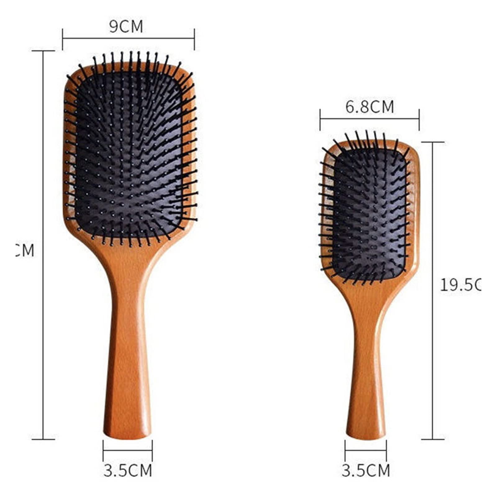 Cojín de Aire Peine de Madera Peine de Madera for Hombres y Mujeres Pelea Suave for el hogar (Color : L)