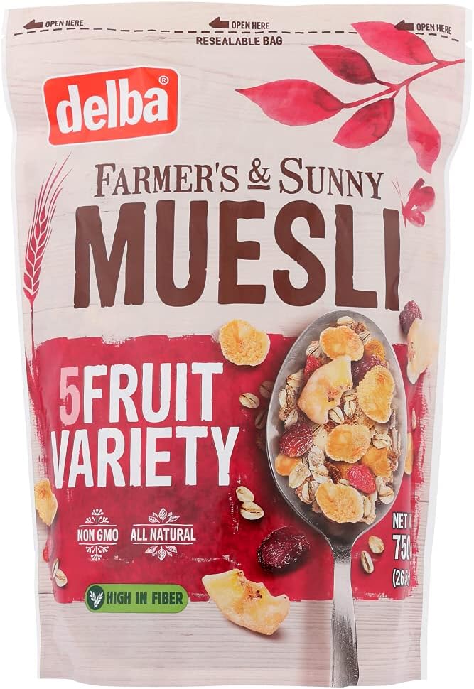 Delba 5 Fruit Muesli Variety, 26.5 Ounce