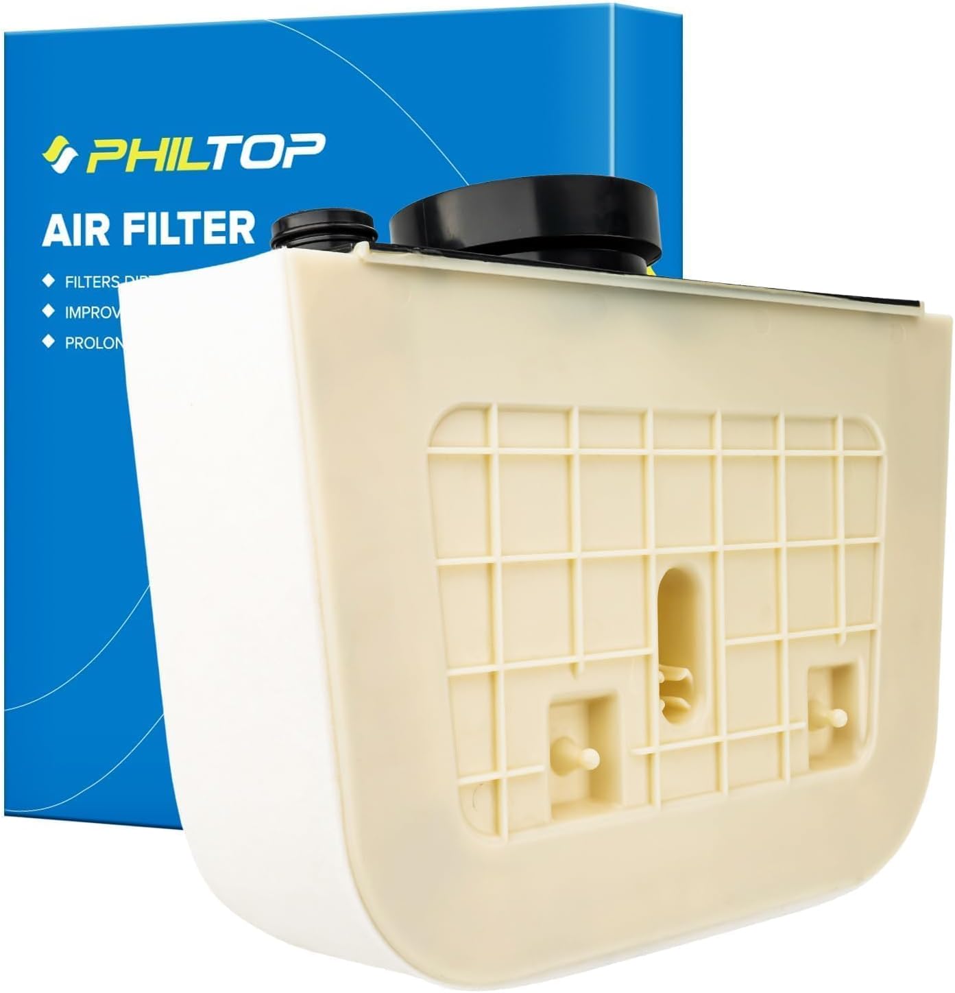 PHILTOP Engine Air Filter, Compatible with CA12368 Audi Q7 2017, 2018, 2019, 2020, 2021, 2022, 2023, 2024, 2025, Flexible Panel, Increased Acceleration