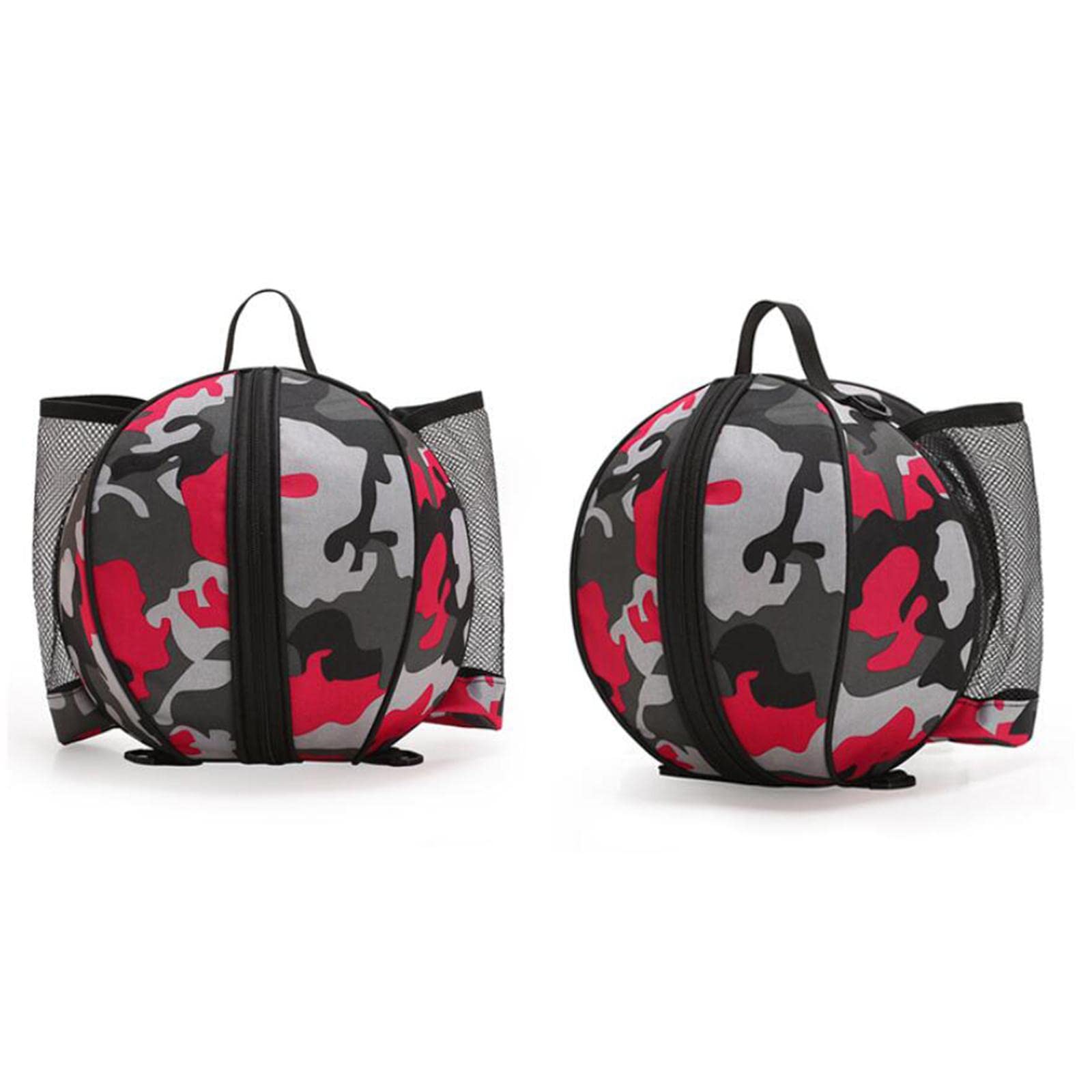 F Fityle Bolsa de Baloncesto Universal, Mochila de Almacenamiento, Correa de Hombro Ajustable, balón de fútbol para fútbol, Baloncesto, Voleibol, Entrenamiento, Rojo