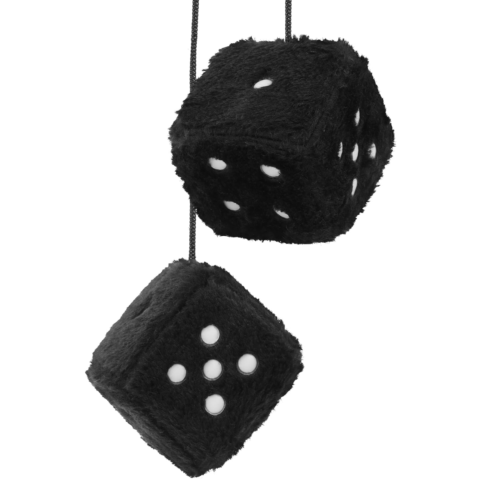 7 x Brand New Fuzzy Dice for Car Pair of Retro Square Fuzzy Dice for R