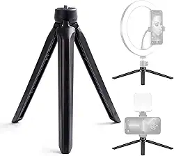 Mini Tripé de Mesa Portátil e Grip de Mão Estabilizador, Suporte para Luz De LED, Para Gravar Video Fotografia E Vídeo, Compatível com Gimbals de Celular, Câmeras de Ação e Suportes de Smartphone