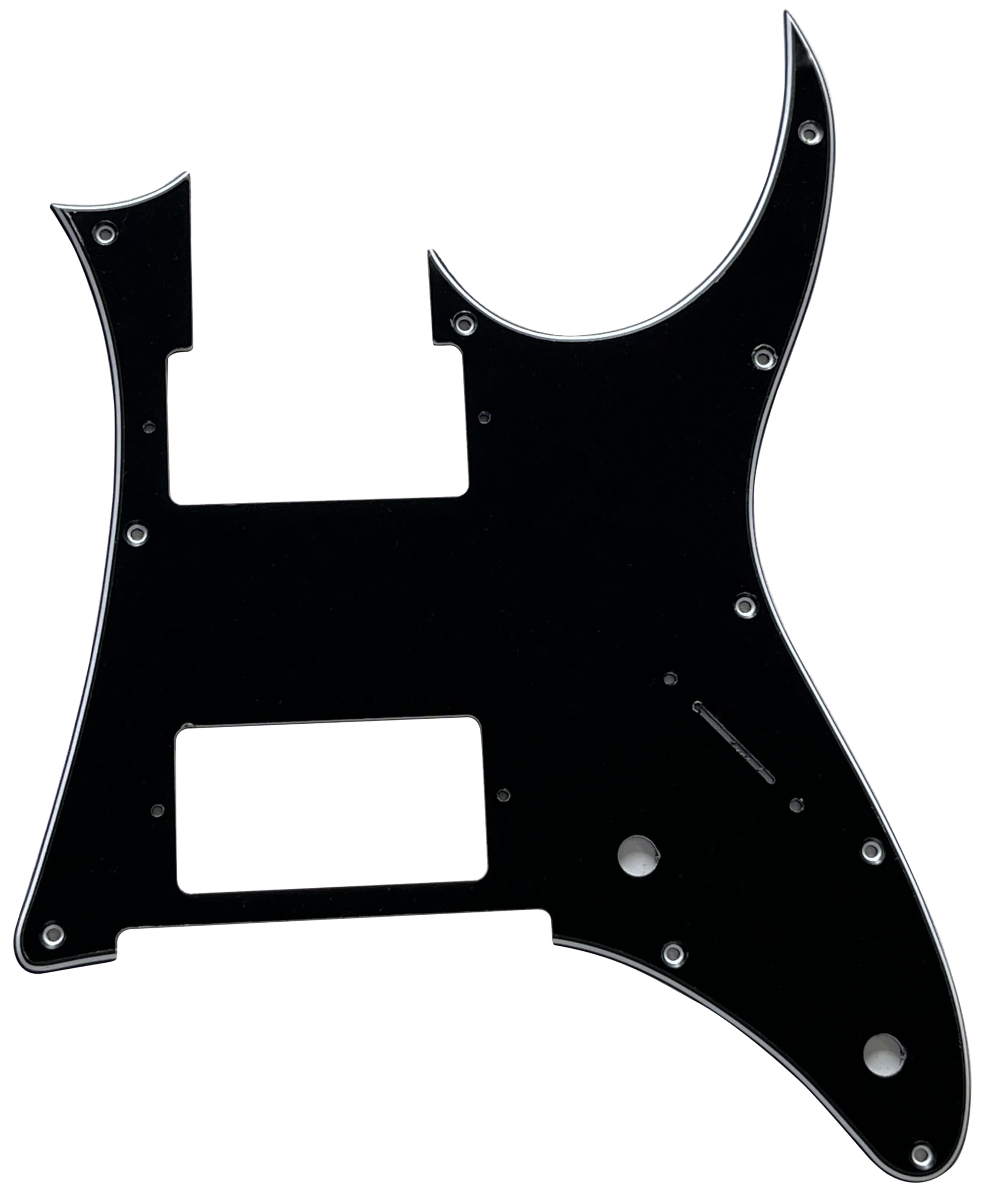 For Ibanez RG 350 DX HH Style Guitar Pickguard Scratch Plate (3 Ply Black)