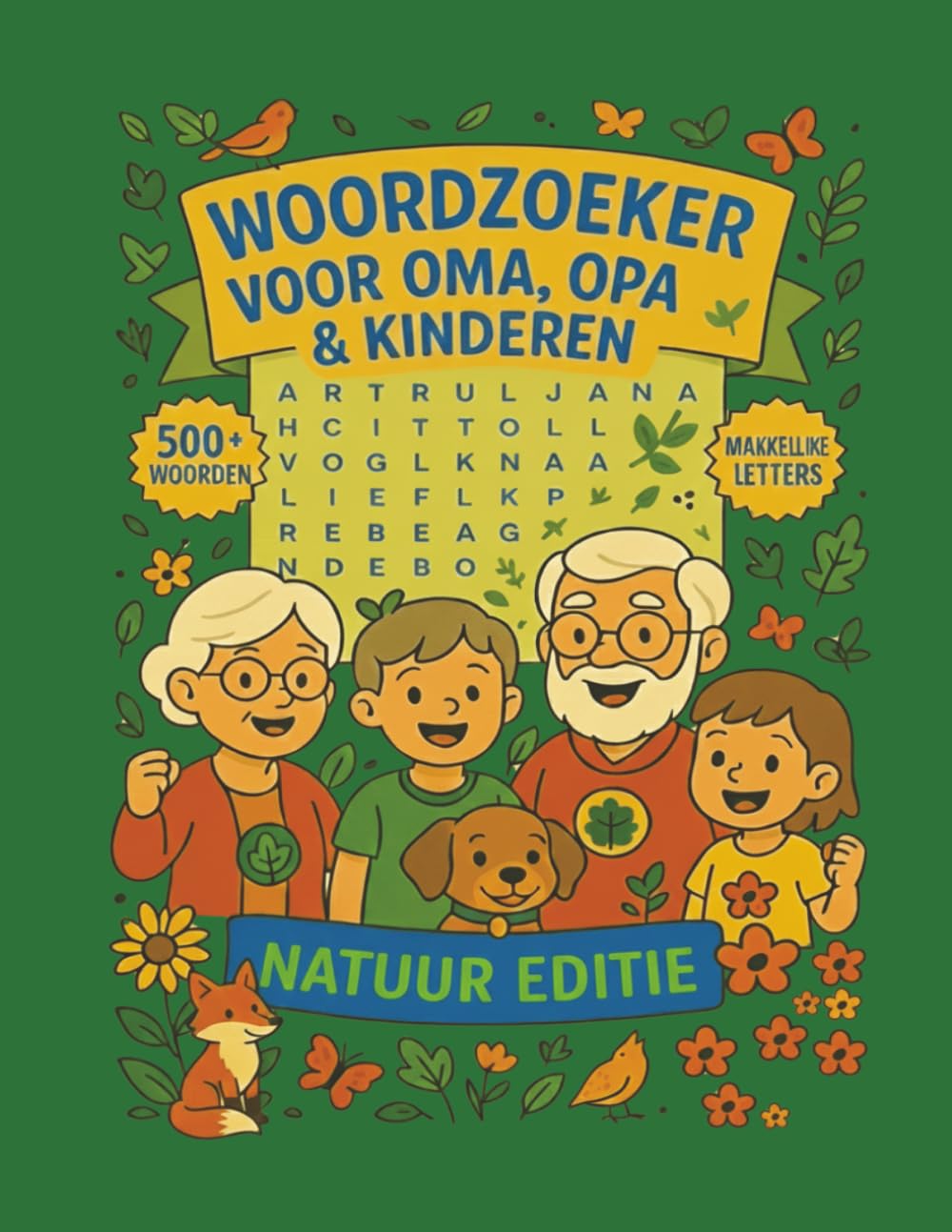 Woordzoeker Puzzelboek voor Volwassenen: Met Extra Grote Letters voor Senioren & Familieplezier (Plezier voor de hele familie!)