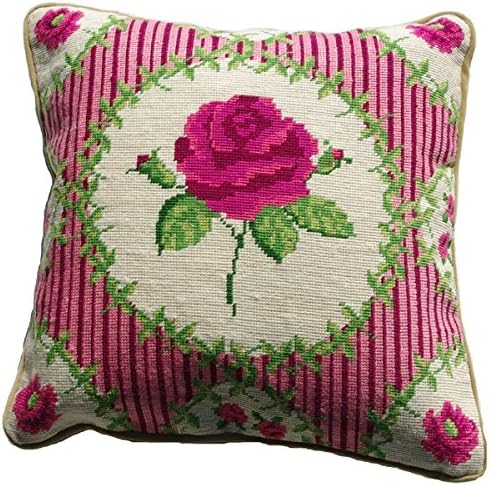Anette Eriksson English Rose Value Half Cross Stitch Cushion Front Kit